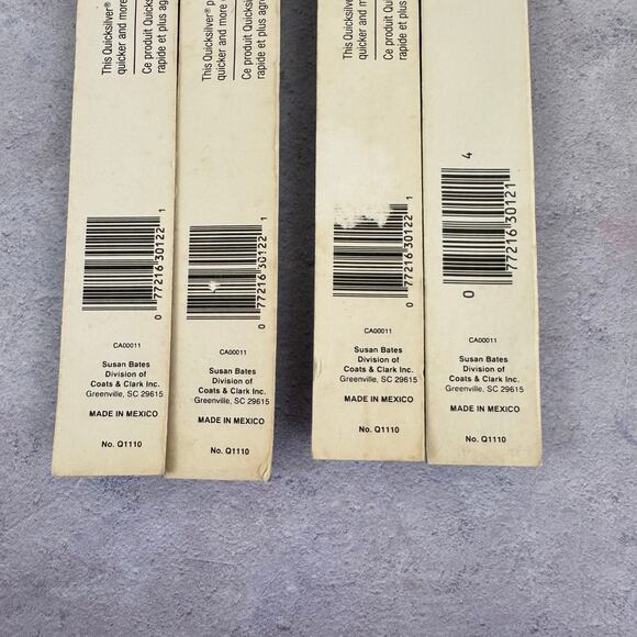 Lot of 4 Packages of Susan Bates Size US 2 NOS One Open Package Q1110 - Picture 5 of 5